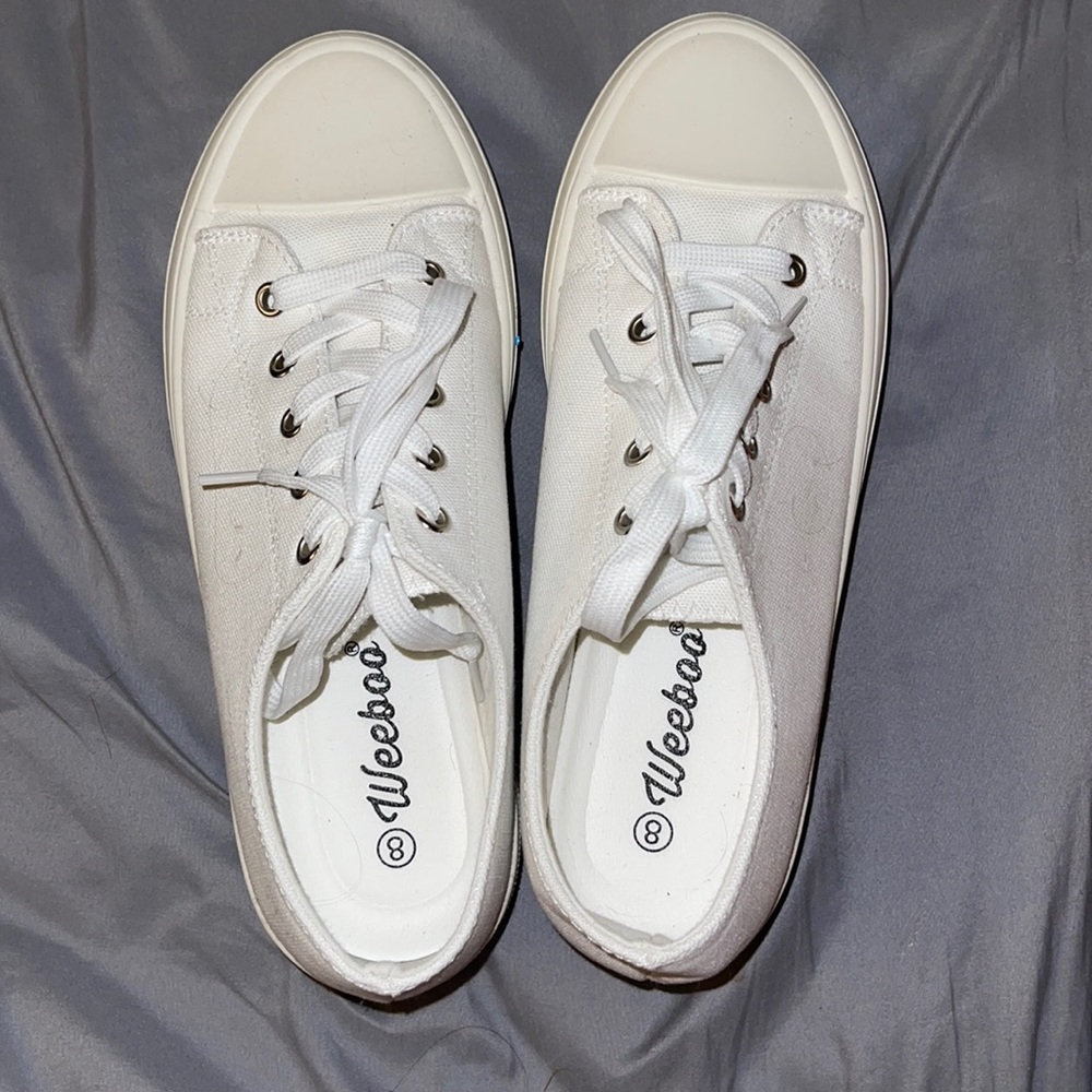 White Platform Sneakers